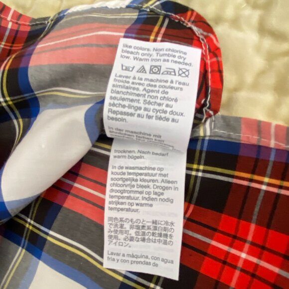 J Crew Holiday Plaid Tartan Ruffle Neck Tank - Picture 7 of 16